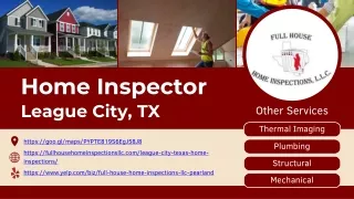 Home Inspector Services in League City, TX