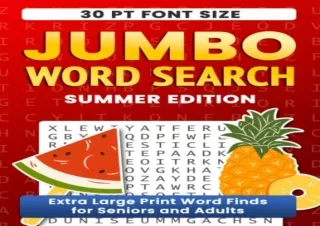 dOwnlOad Jumbo Word Search Puzzle Book Summer: Extra Large Print Word Finds for