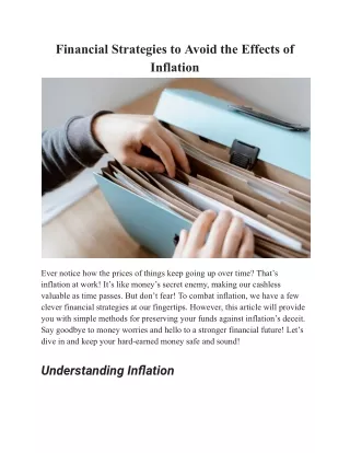 "The Inflation Fighter's Playbook: Mastering Financial Strategies for Unstable T