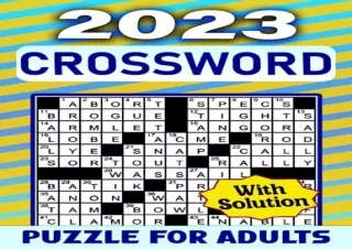 PDF 2023 Medium Crossword Puzzle For Adults: Boost Your Brainpower with 100 Enga