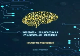 PdF dOwnlOad 1000  Sudoku Hard to Fiendish Puzzles Book for Adults: A Book With