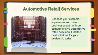 Automotive Retail Services
