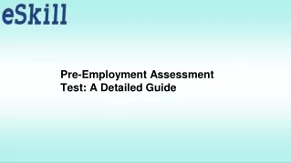 Pre-Employment Assessment Tests A Detailed Guide