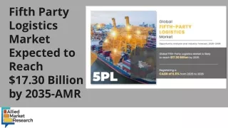 Fifth Party Logistics Market Benchmarking Future Growth Potential By 2035
