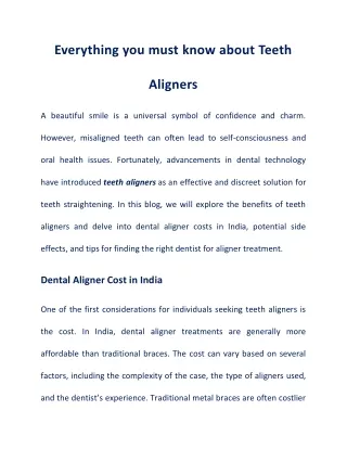 everything you must know about teeth