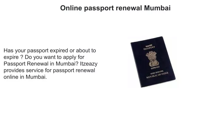 online passport renewal mumbai