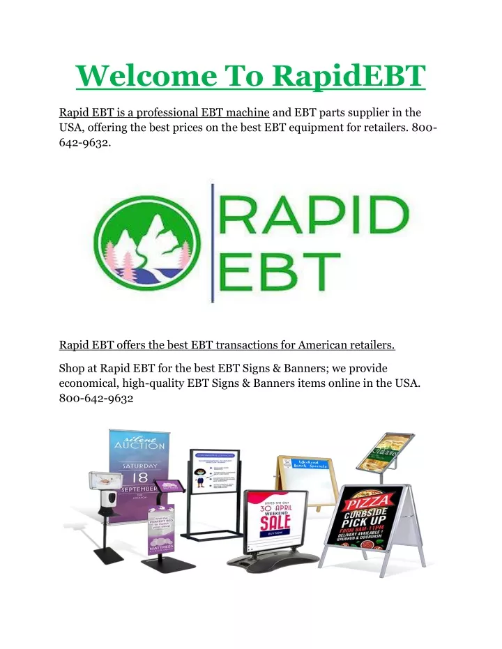 welcome to rapidebt
