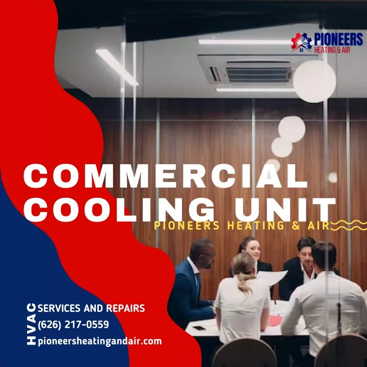 commercial cooling unit pioneers heating air