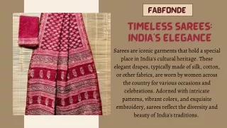 Fabfonde_The Timeless Elegance of Sarees A Journey through India's Rich Cultural Heritage