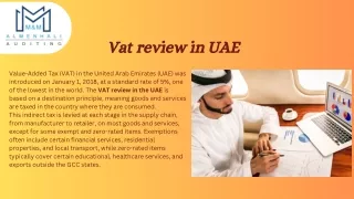 Vat review in UAE