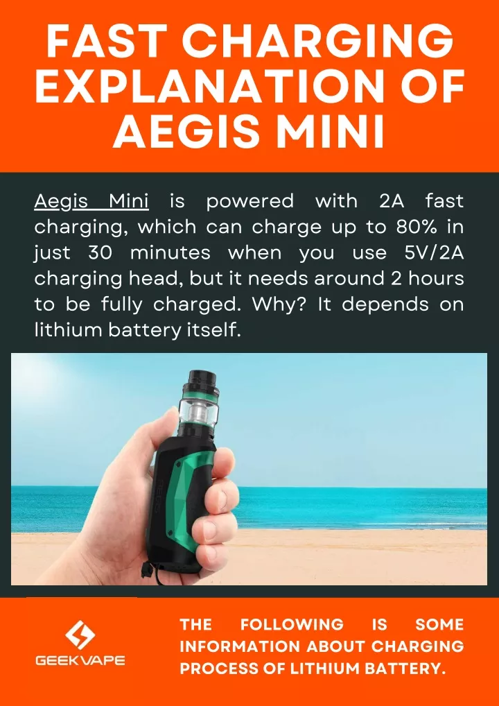 fast charging explanation of aegis mini