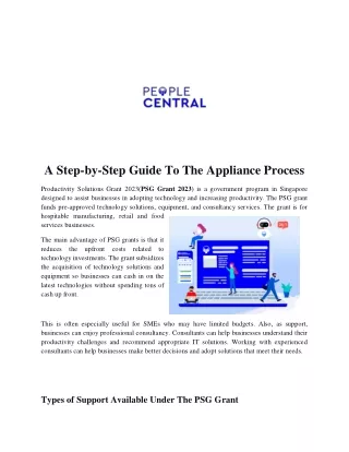 A Step-by-Step Guide To The Appliance Process  document