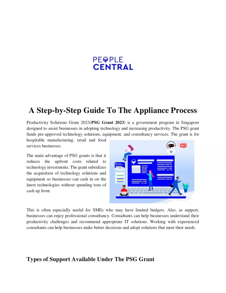 a step by step guide to the appliance process