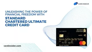 Standard Chartered Ultimate Credit Card: Empowering Your Lifestyle