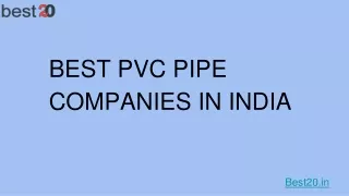 PVCPIPECOMPANIES