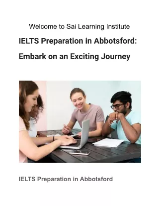 IELTS Preparation in Abbotsford_ Conquering the Exam with a Smile