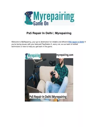 Ps5 Repair In Delhi