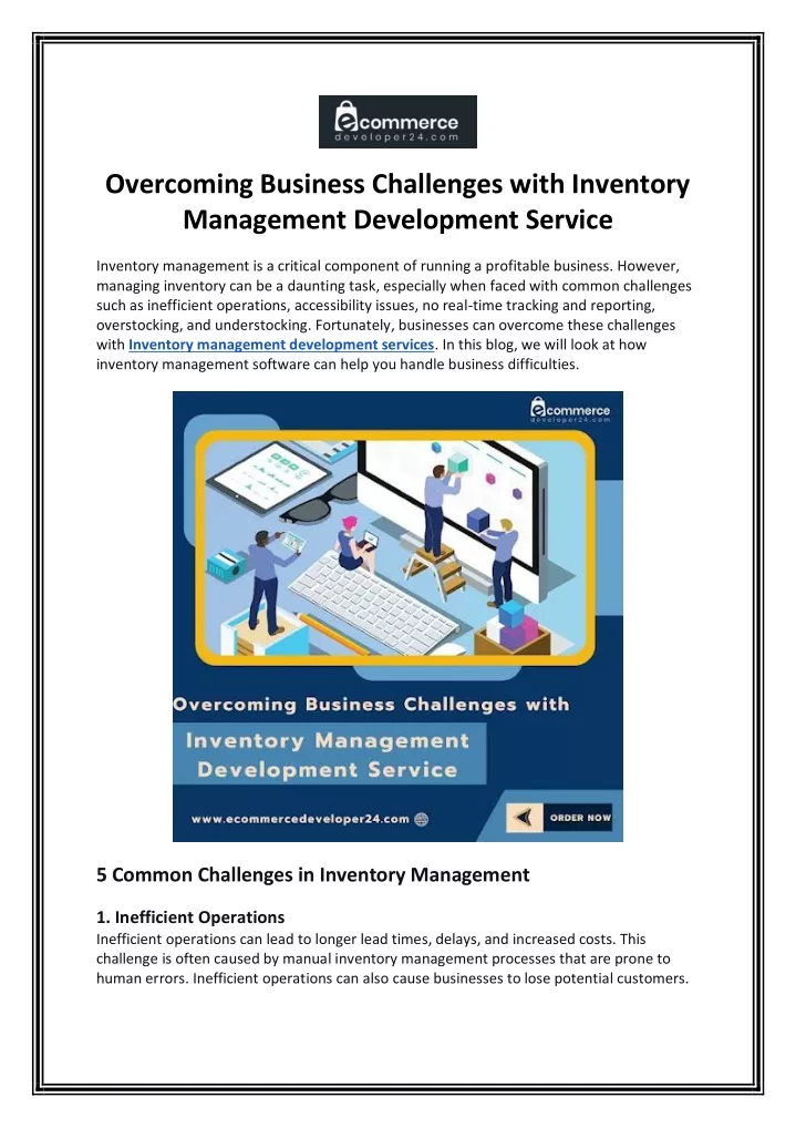 overcoming business challenges with inventory