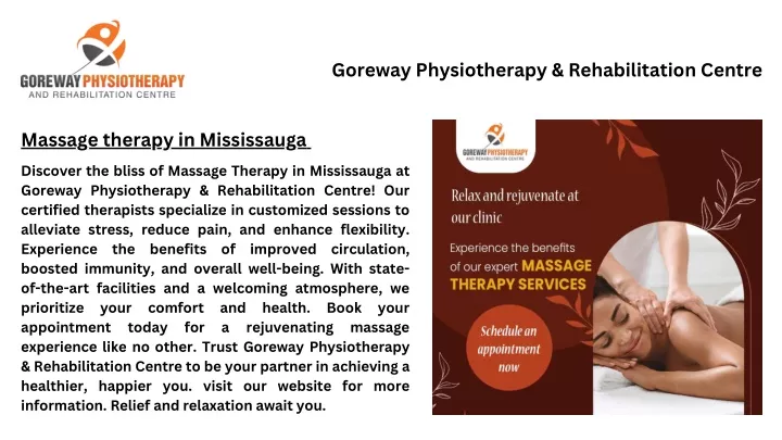 goreway physiotherapy rehabilitation centre