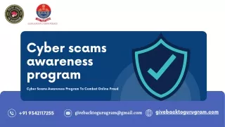 Cyber Scams Awareness Program To Combat Online Fraud