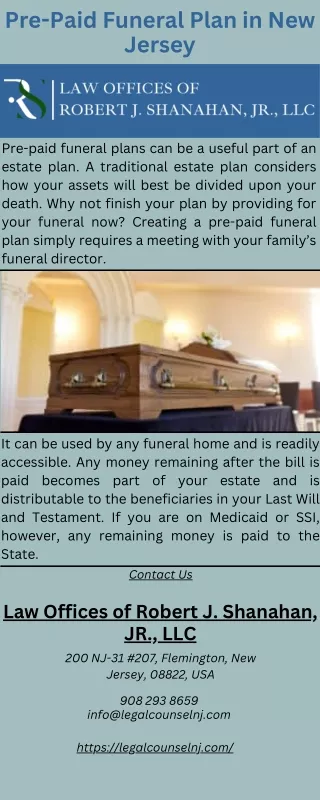 Pre-Paid Funeral Plan in New Jersey