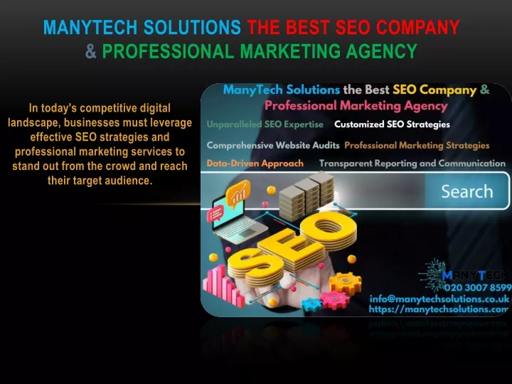 manytech solutions the best seo company professional marketing agency