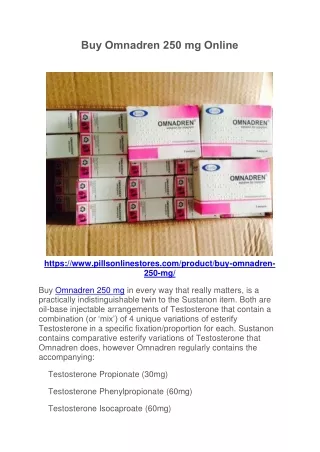 Buy Omnadren 250 mg Online