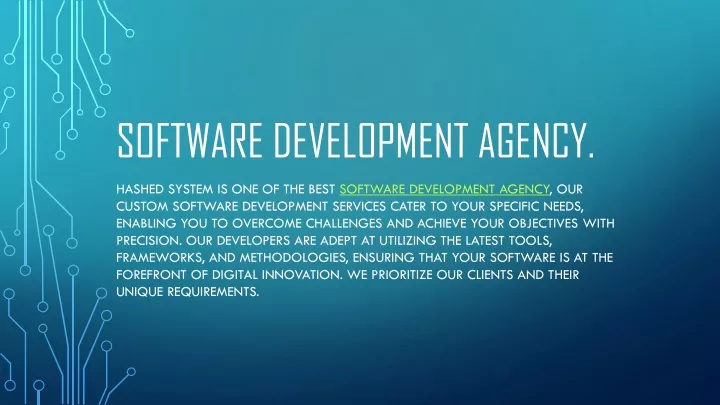 software development agency