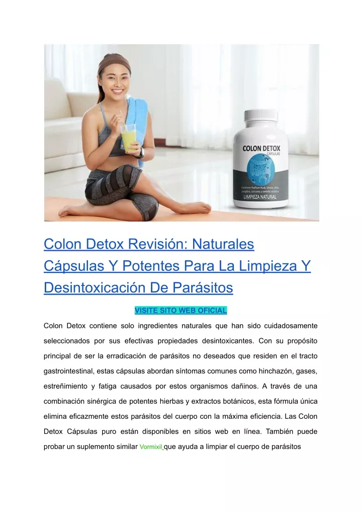 colon detox revisi n naturales c psulas