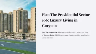 Elan-The-Presidential-Sector-106-Luxury-Living-in-Gurgaon