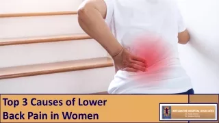 Lower Back Pain in Women: Identifying the Top 3 Reasons