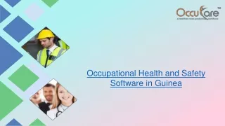 occupational health and safety software in guinea