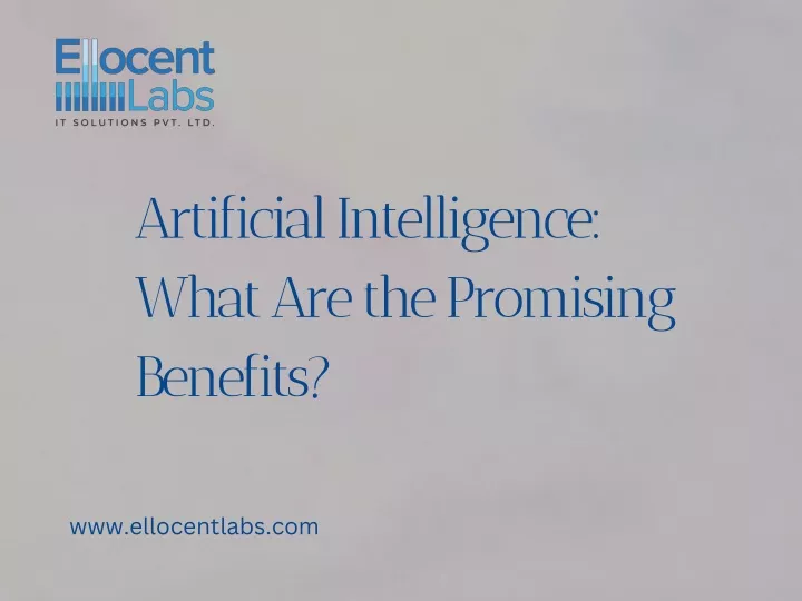 artificial intelligence what are the promising