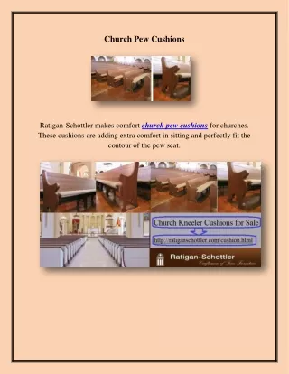 church pew cushions
