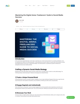 Mastering the Digital Arena: Freelancers' Guide to Social Media Success