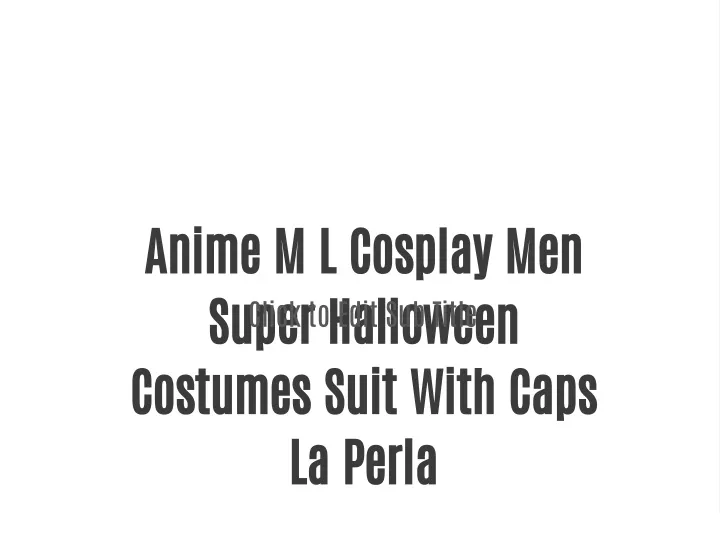 anime m l cosplay men super halloween costumes