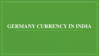 German Reliability in India: Exploring the Allure of German Money