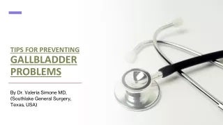 tips for preventing gallbladder problems