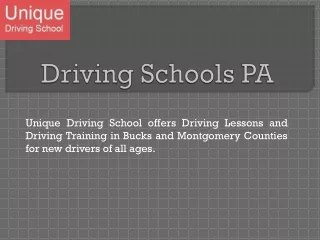 Driving Schools PA