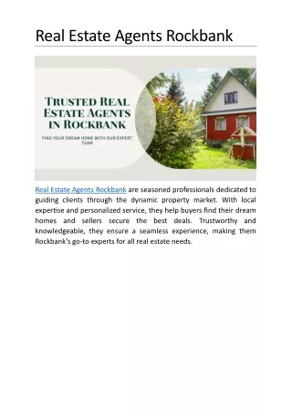 Real Estate Agents Rockbank