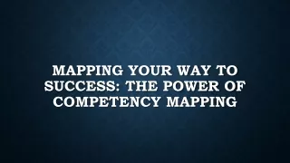 competency mapping