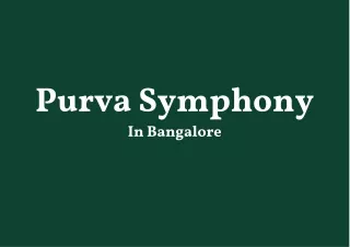 purva symphony in bangalore