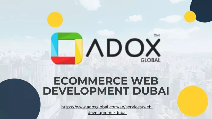 ecommerce web development dubai