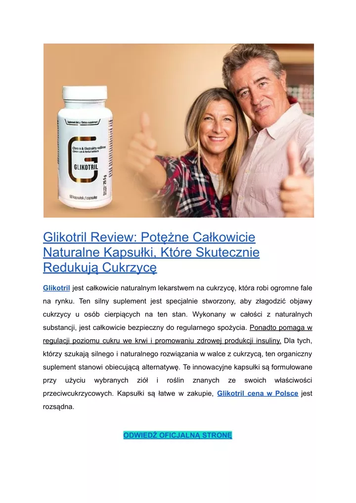 glikotril review pot ne ca kowicie naturalne