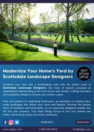 Modernize Your Home’s Yard by Scottsdale Landscape Designers