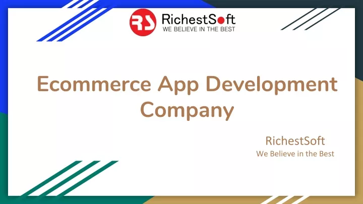 ecommerce app development company