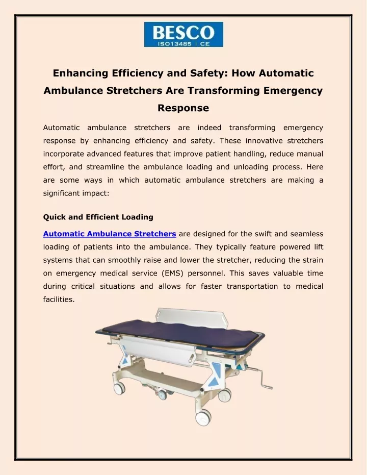 enhancing efficiency and safety how automatic