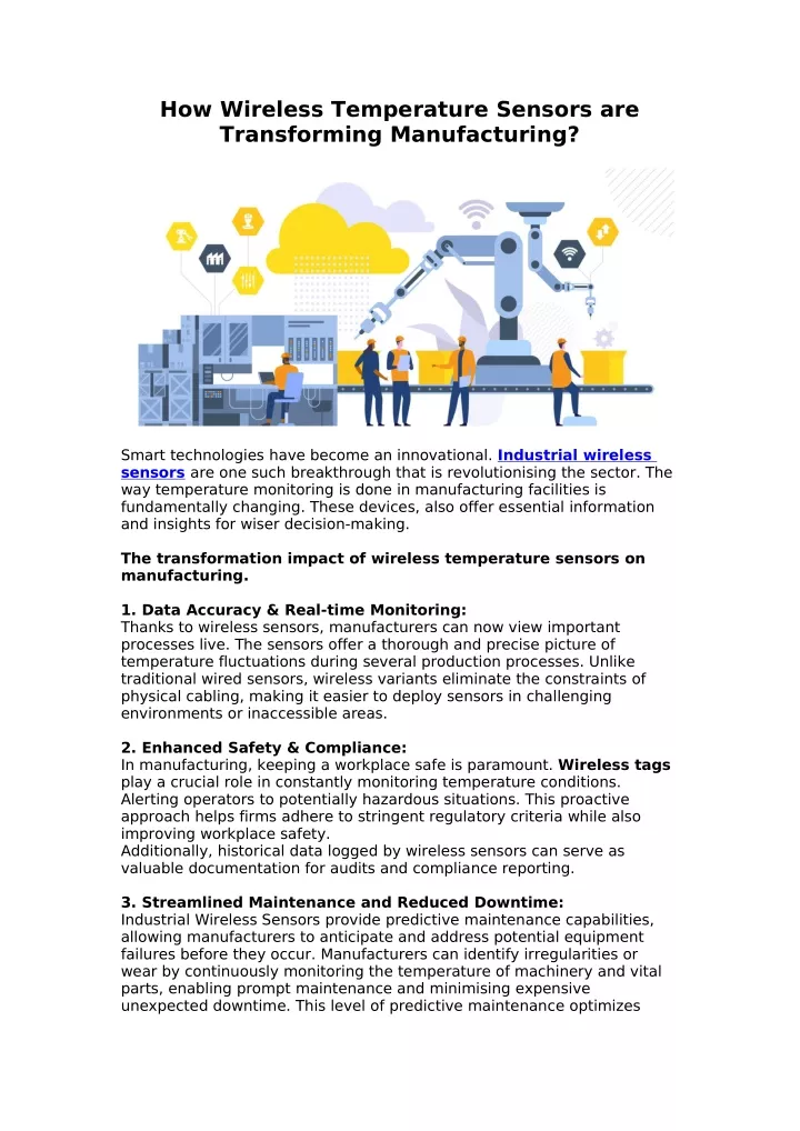 how wireless temperature sensors are transforming