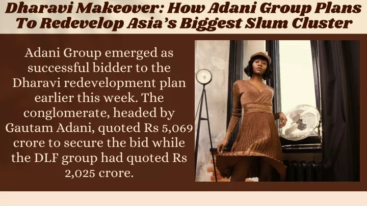 dharavi makeover how adani group plans