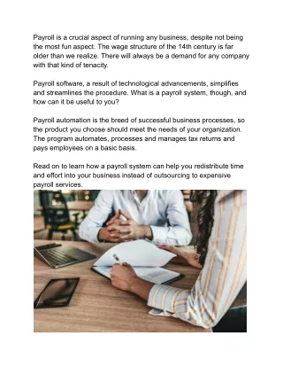 payroll is a crucial aspect of running